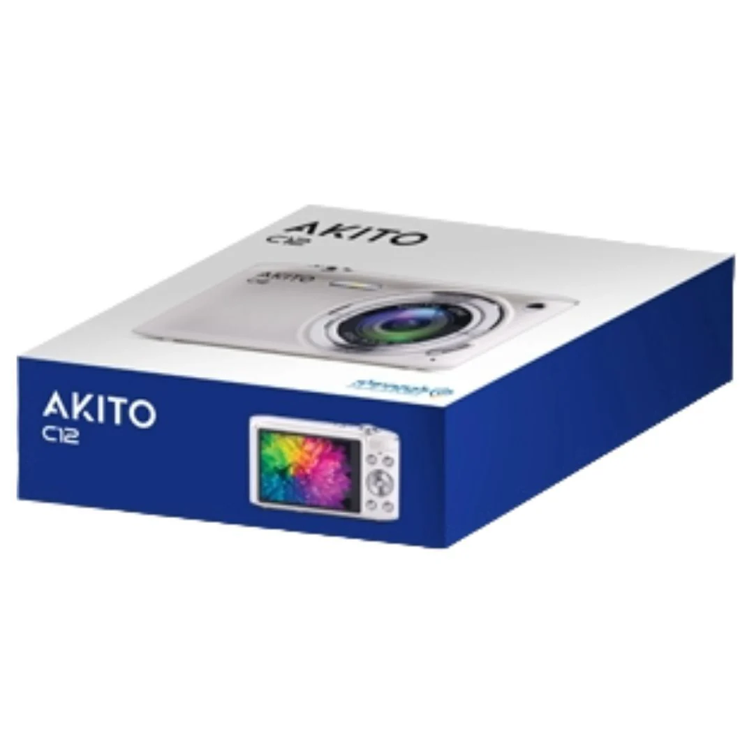 Akito C12 Kosher Digital Camera with 20 MP Resolution and 16x Digital Zoom (Silver) - Image 2