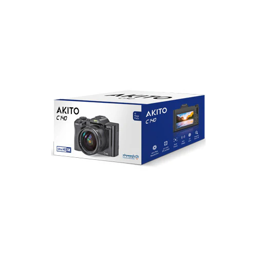 AKITO C140 Kosher 48MP Ultra HD Digital Camera with 16x Digital Zoom and 3.5-Inch IPS Screen - Image 2