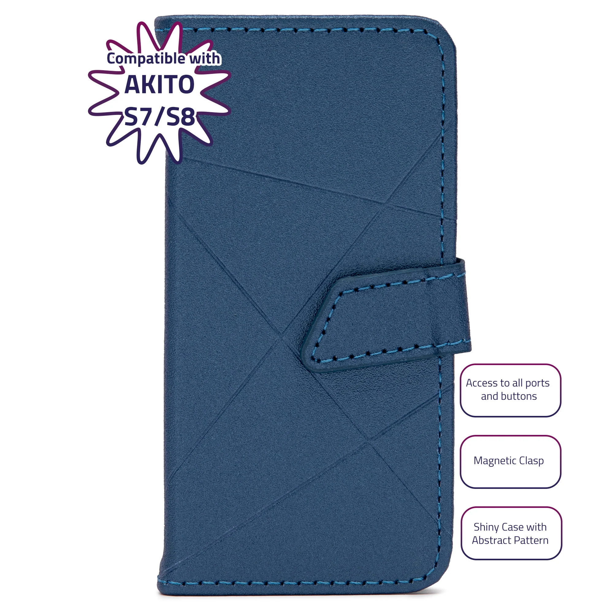 AKITO TPU Case for AKITO S7 and S8 Kosher MP3 Players (Blue) - Image 6