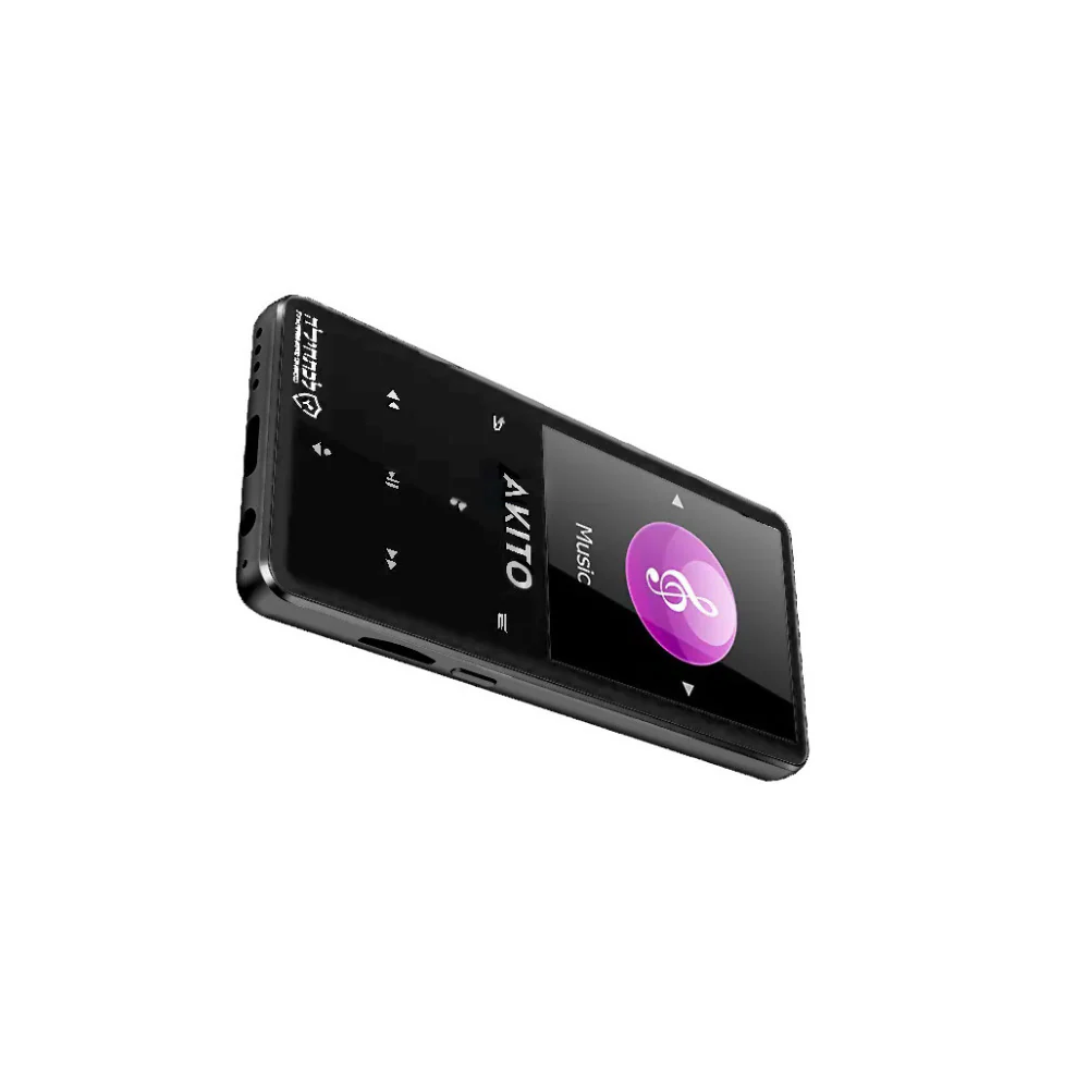 AKITO S8 8GB Kosher MP3 Player with Built-in Speaker, and Recorder (Black) - Image 2