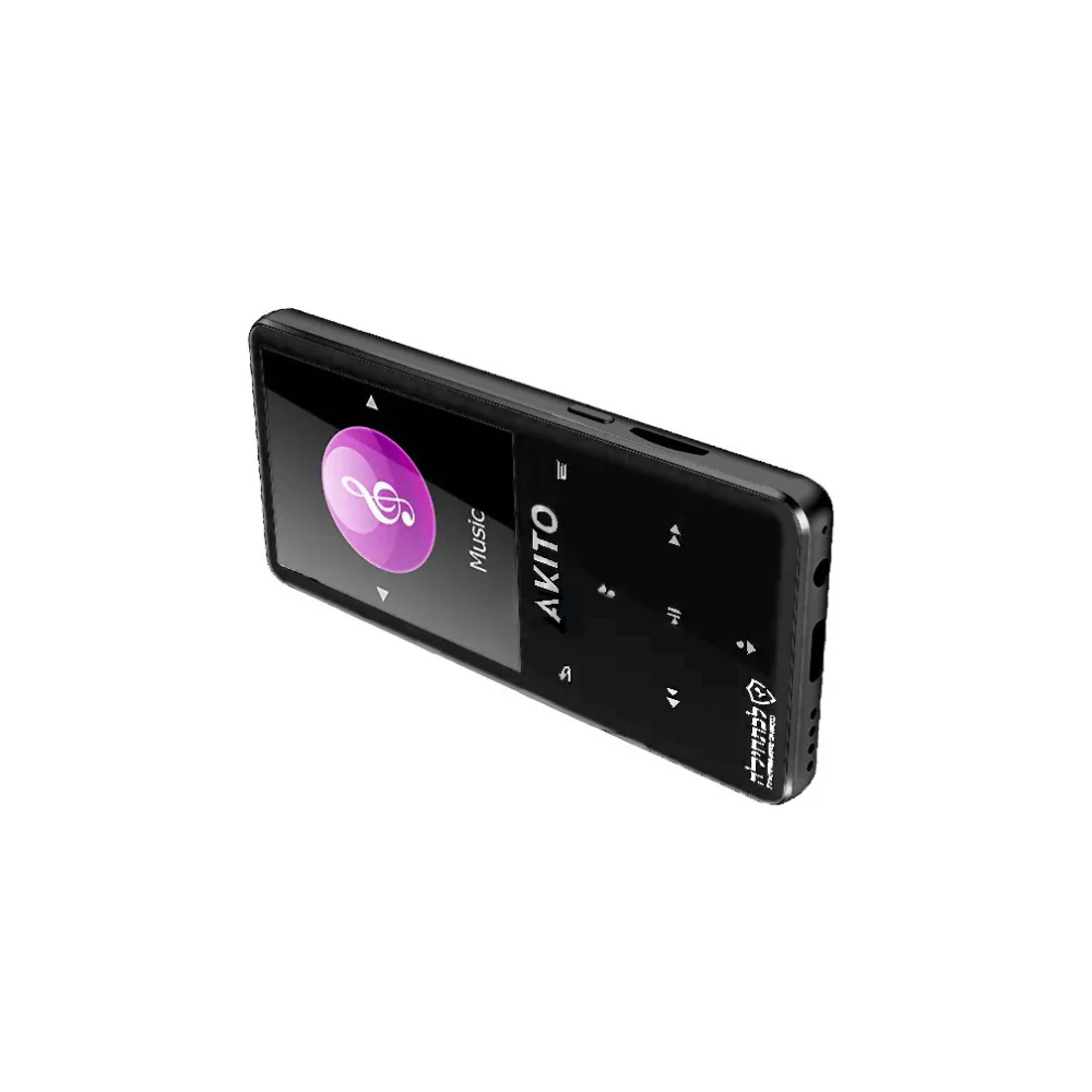 AKITO S8 8GB Kosher MP3 Player with Built-in Speaker, and Recorder (Black) - Image 3