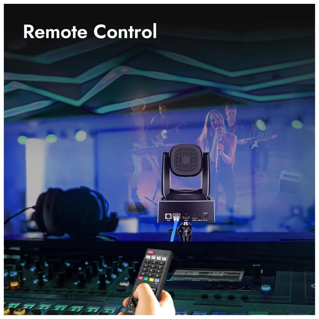 Rocware RC841U 4K Video Conferencing PTZ Camera with CMOS Image Sensor and Built-In AI Algorithm - Image 7