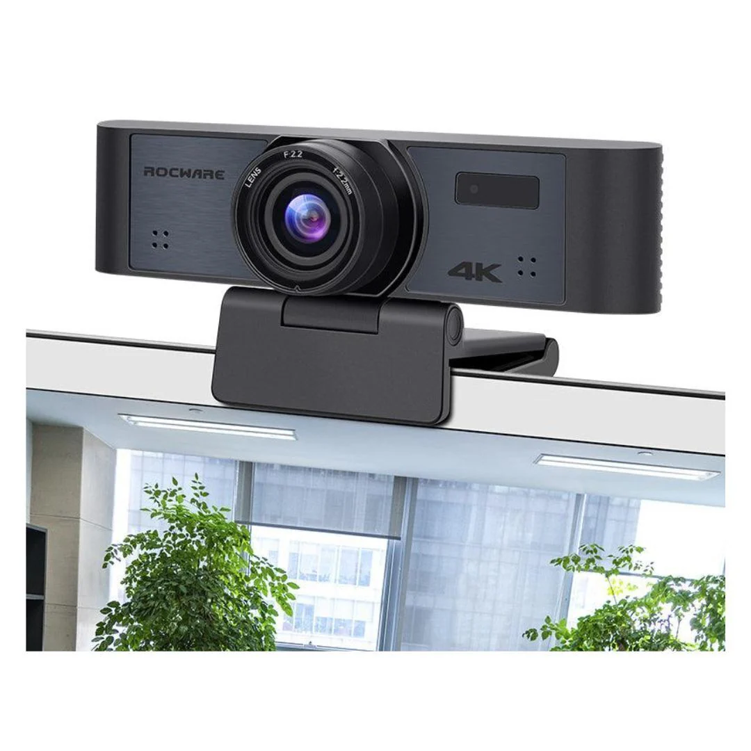 ROCWARE RC16 4K USB AI Webcam with UHD CMOS Image Sensor, 8x Digital Zoom, and Humanoid Tracking - Image 6