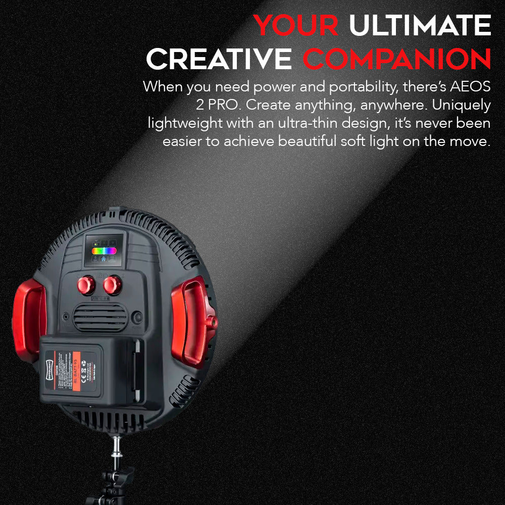Rotolight AEOS 2 Pro LED Light with Rotolight AEOS Soft Carry Case (Black) - Image 3