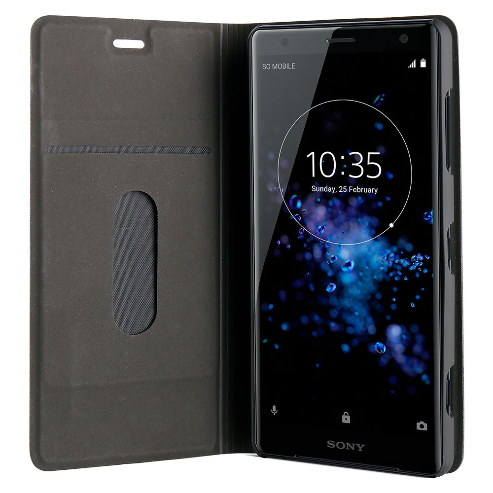 Roxfit Sony Xperia XZ2 Standing Book Case (Black) - Image 4