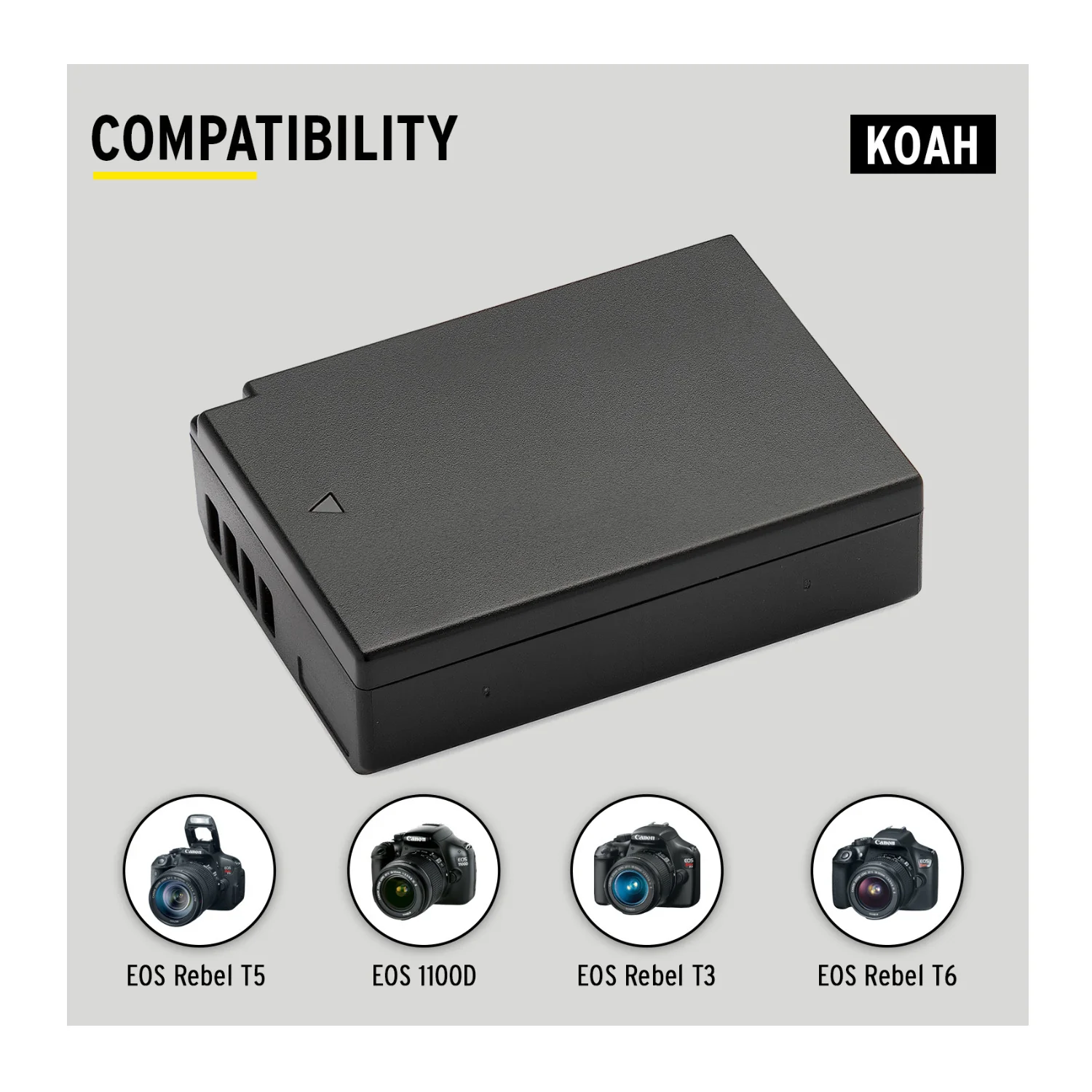 Koah PRO Canon LP-E10 Rechargeable Replacement 1600mAh Battery and Charger - Image 6