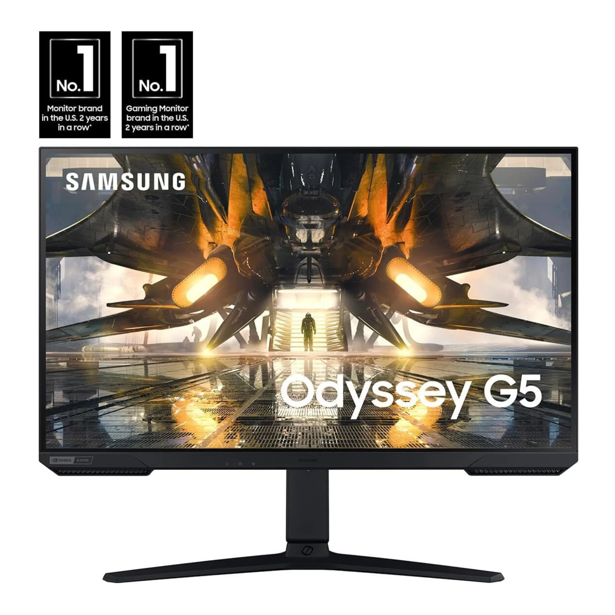 Samsung Odyssey G52A 27 Inch QHD Gaming Monitor - 165Hz, 1ms, HDR 400 (Black) - Image 2