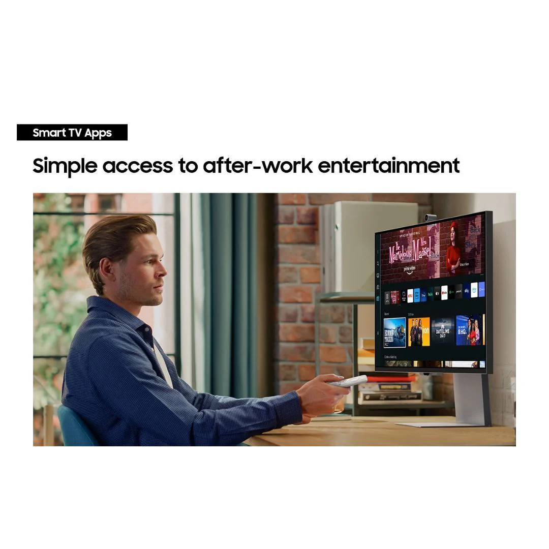 Samsung 27-Inch ViewFinity S9 5K IPS Smart Monitor with Matte Display and SlimFit Camera (Silver) - Image 6
