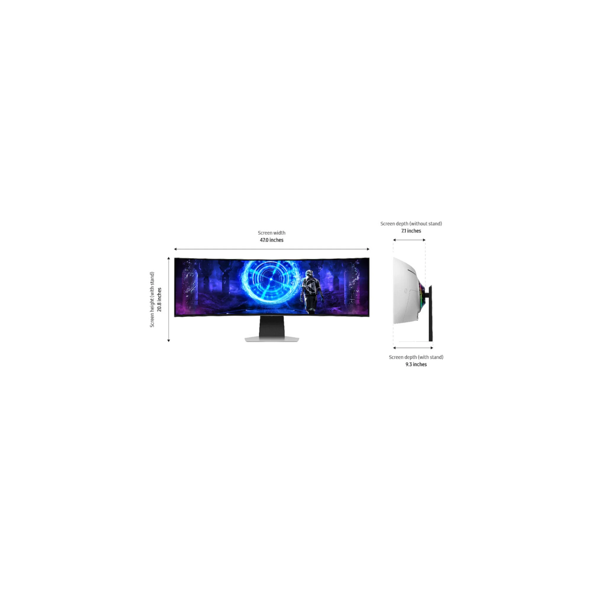 Samsung Odyssey G9 G95SD 49″ QD-OLED Curved Gaming Monitor (240Hz) (Used) - Image 2