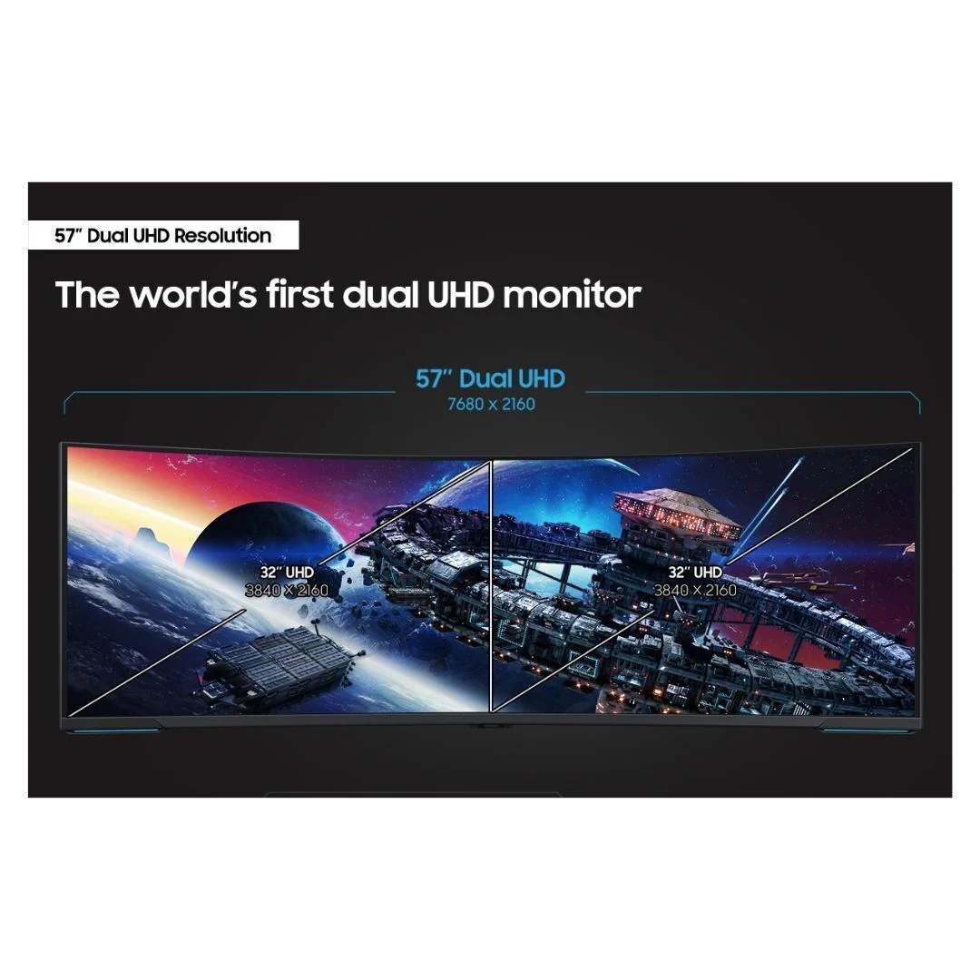 Samsung Odyssey Neo G9 57″ Dual 4K Curved Gaming Monitor (240Hz) (Open Box) - Image 7