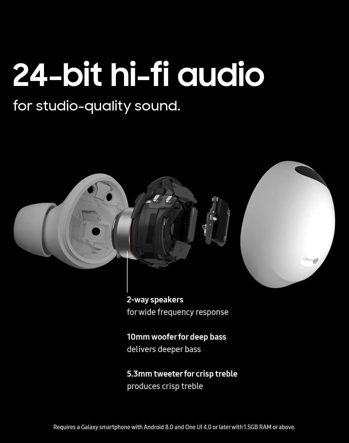 Samsung Galaxy Buds2 Pro Wireless Bluetooth Earbuds with 360 Audio and ANC (White) - Image 4