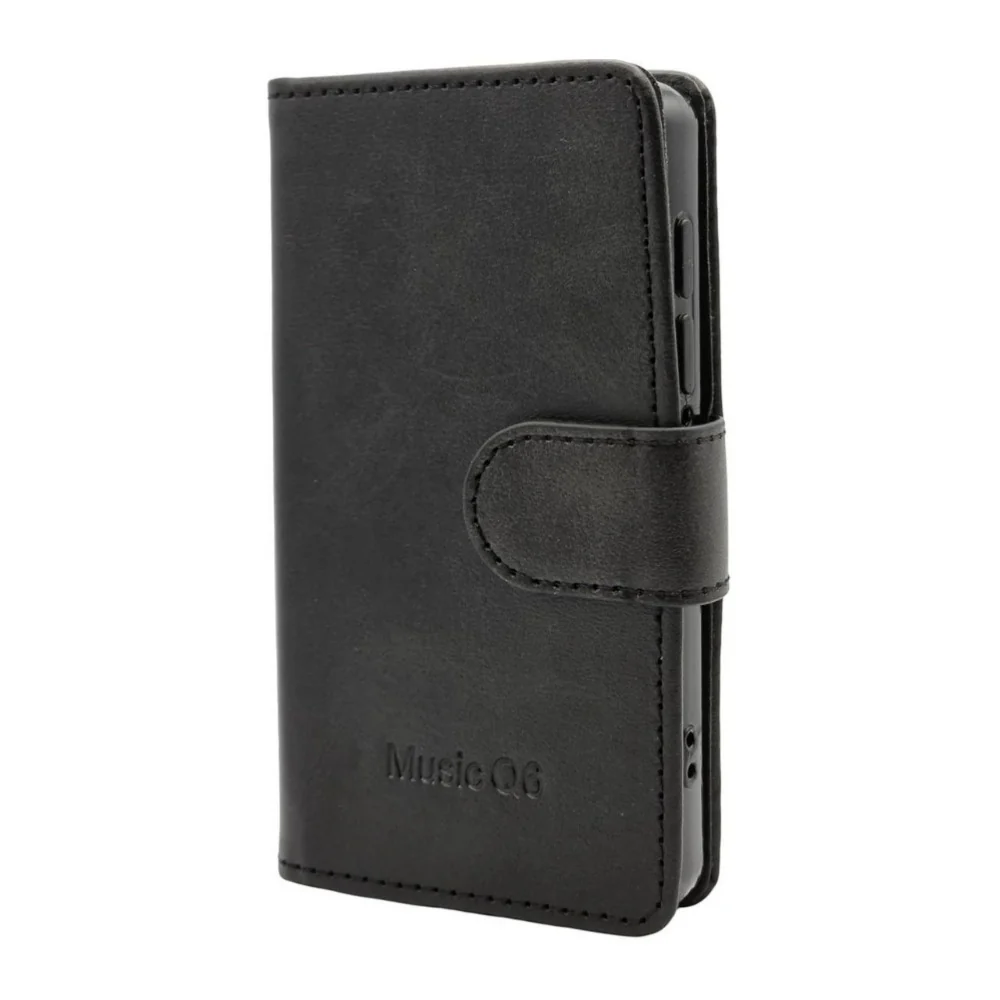 Samvix Book-Style Leather Case for iPlatinum Music Q6 MP3 Player with Durable Build (Black)