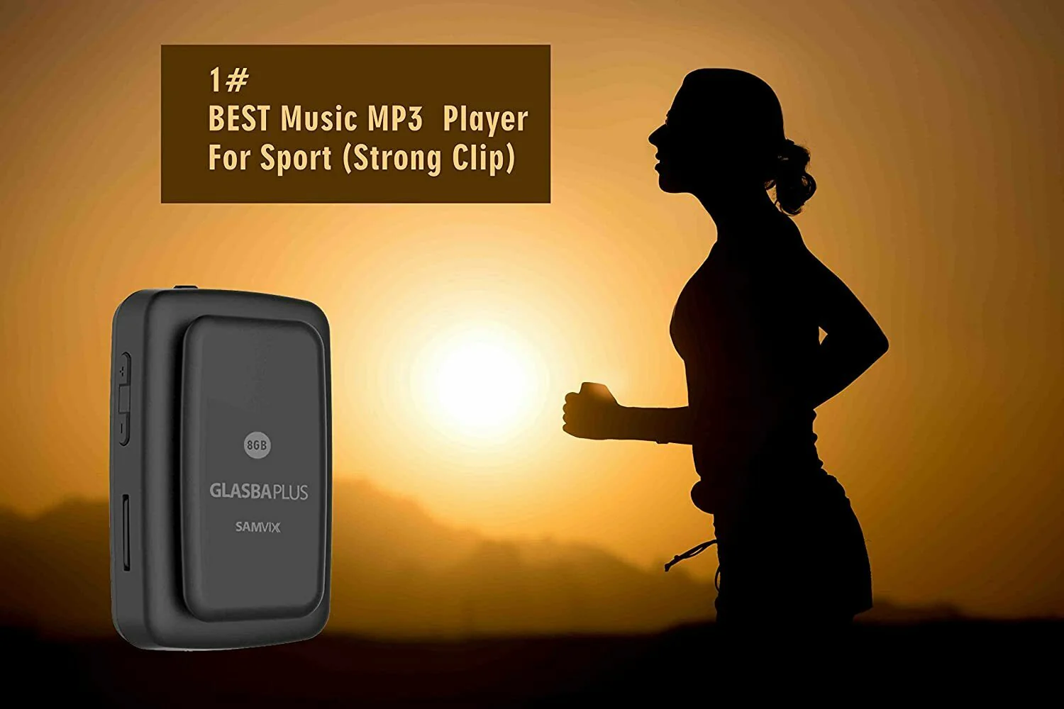Samvix Glasba Plus 8GB Bluetooth MP3 Player with Internal Games (Gray) - Image 2