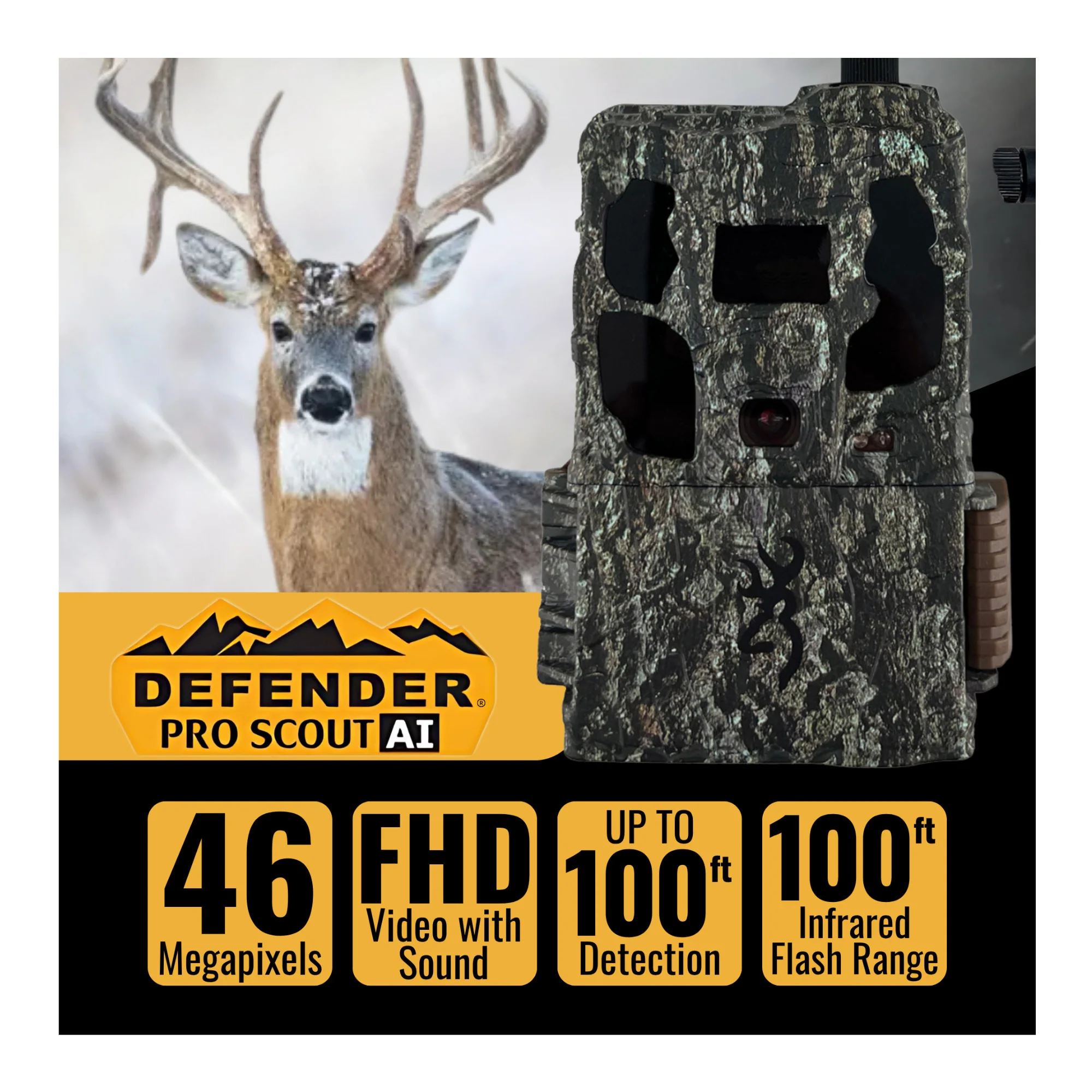 Browning Trail Camera - Defender Wireless Pro Scout Max HD AI (4-Pack) Bundle - Image 2