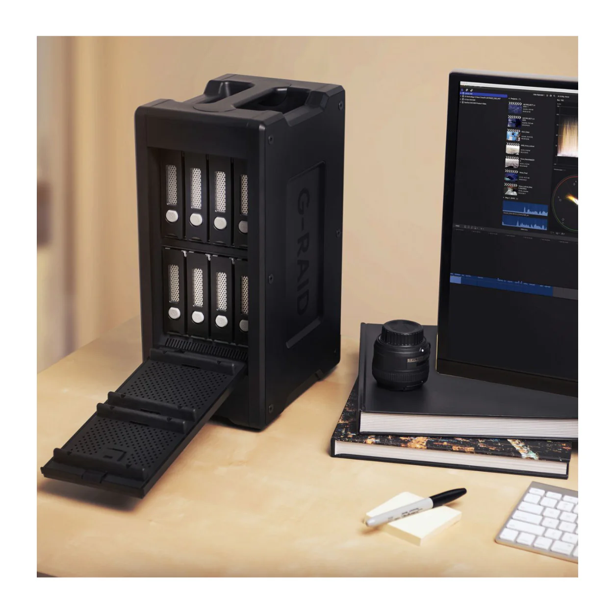 SanDisk Professional G-RAID SHUTTLE 8 Hardware RAID Solution 160TB Thunderbolt 3/USB-C (Black) - Image 4