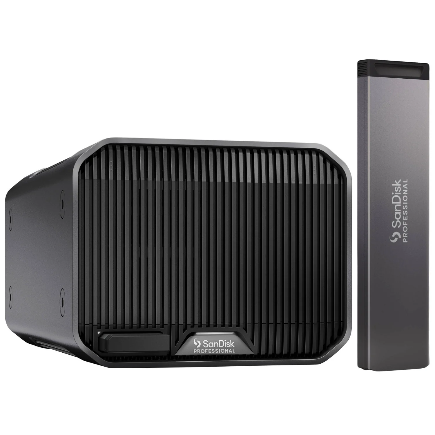 SanDisk Professional 16TB G-RAID Mirror 2-Bay RAID Array with PRO-BLADE SSD Mag 2TB