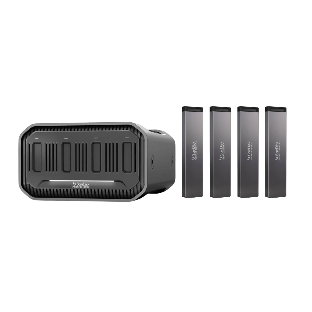 SanDisk Professional 8 TB PRO-Blade Station with SanDisk PRO-BLADE SSD Mags 2TB