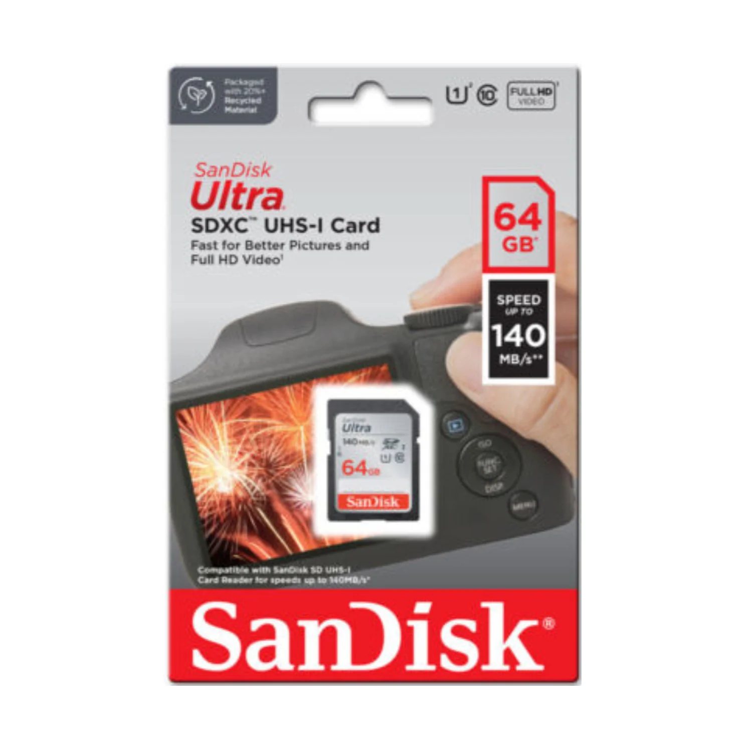 SanDisk 64GB Ultra Class 10 UHS-I SDXC Memory Card (10-Pack) with Card Reader - Image 4