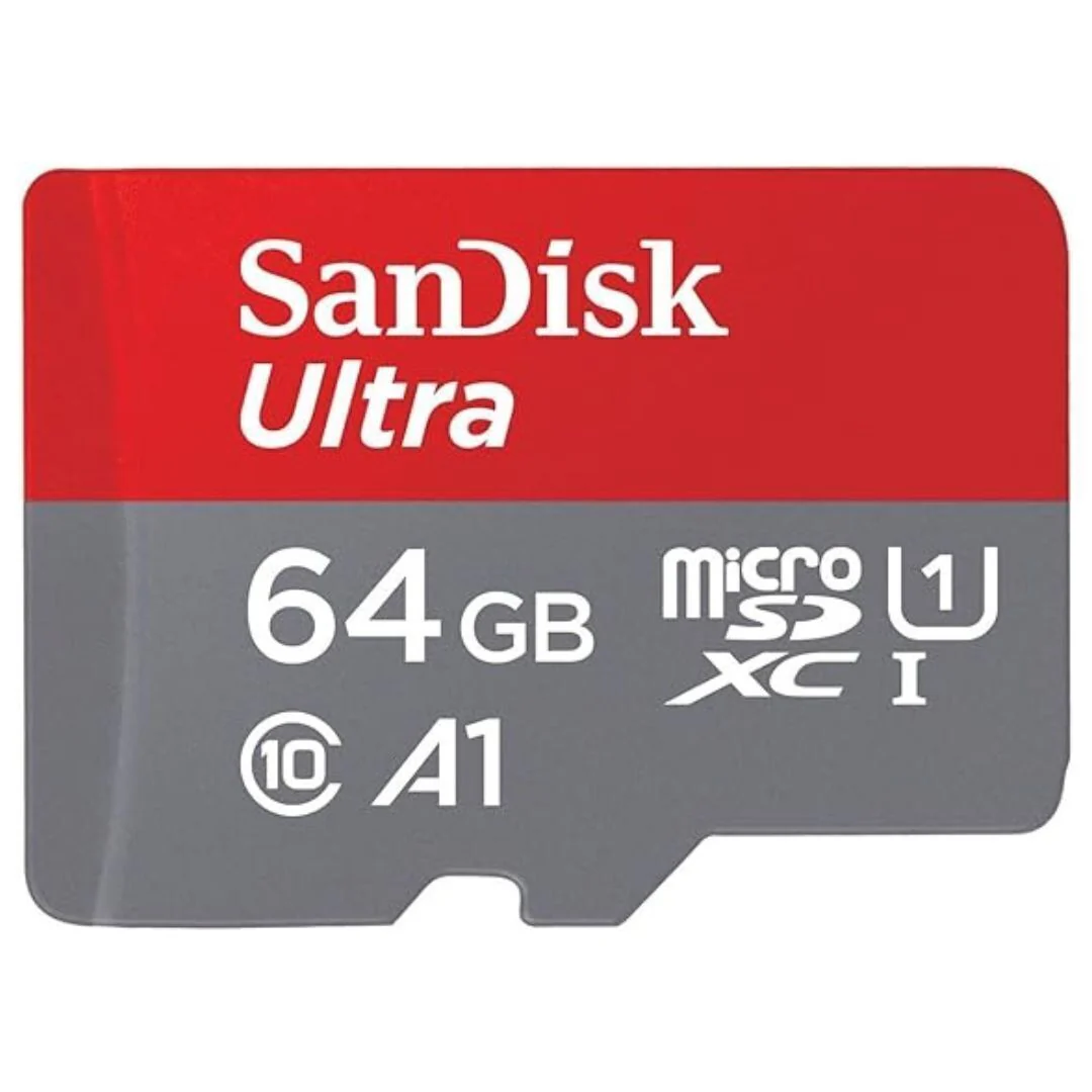 SanDisk Ultra UHS-I MicroSDXC Memory Card with SD Adapter and 140MBPS Speed for Smartphones (64GB)