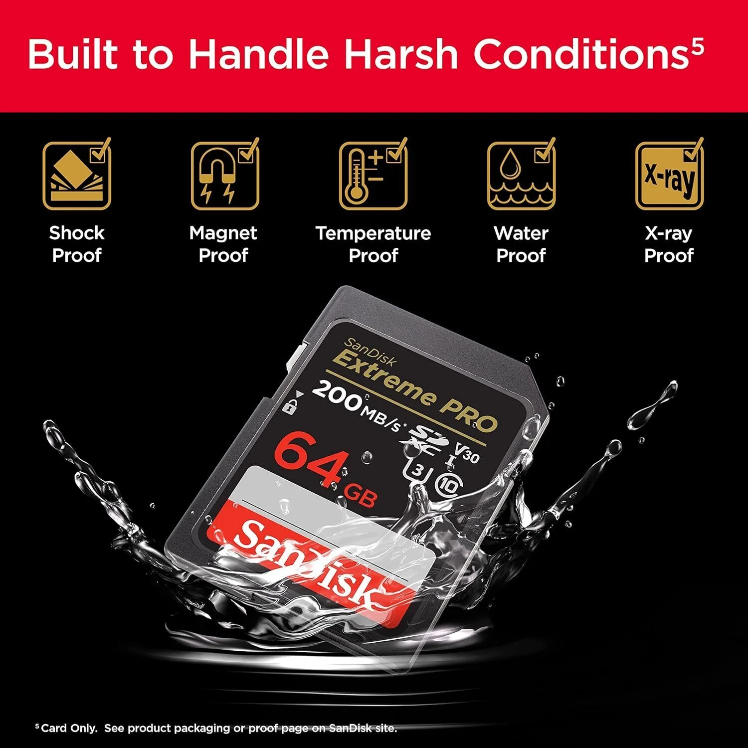 SanDisk 64GB Extreme PRO 200MB/s SDXC UHS-I Memory Card (2-Pack) with USB 3.0 Memory Card Reader - Image 4