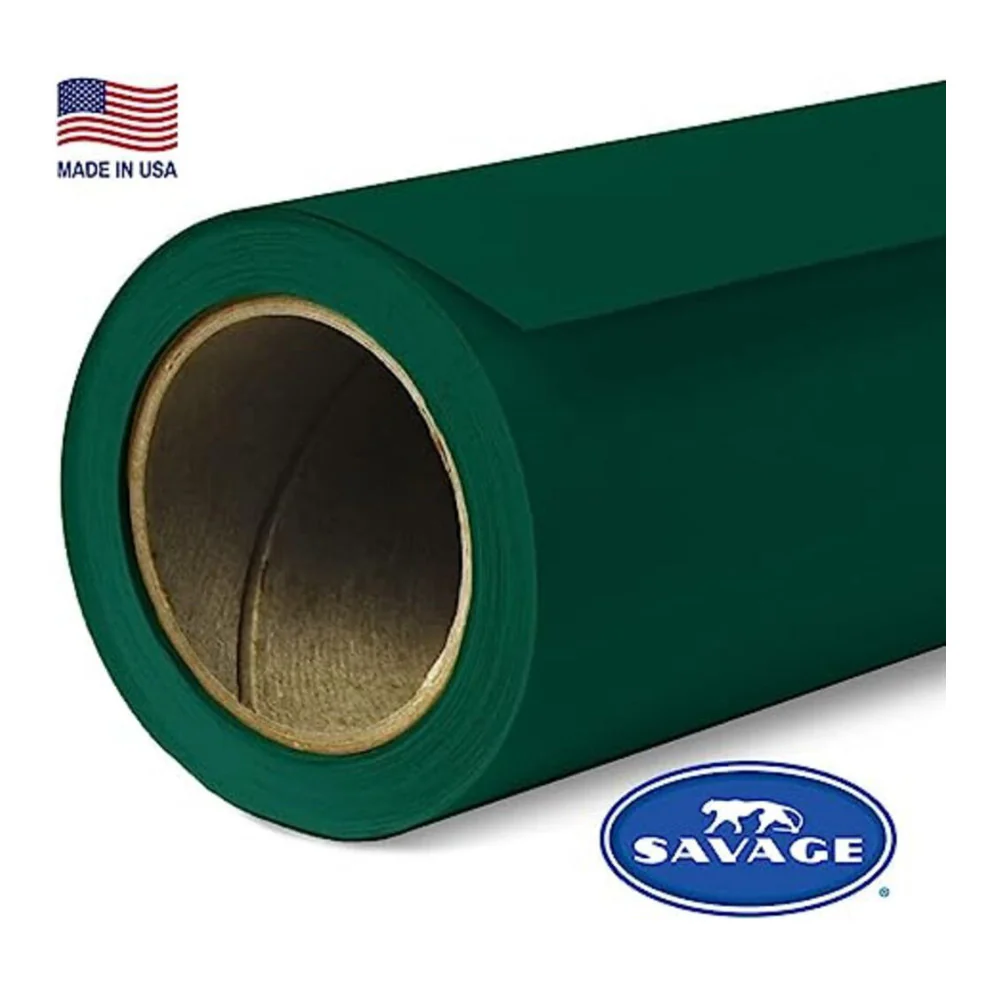 Savage Widetone Seamless 107 Inch x 150 Feet Background Paper (Evergreen) - Image 2