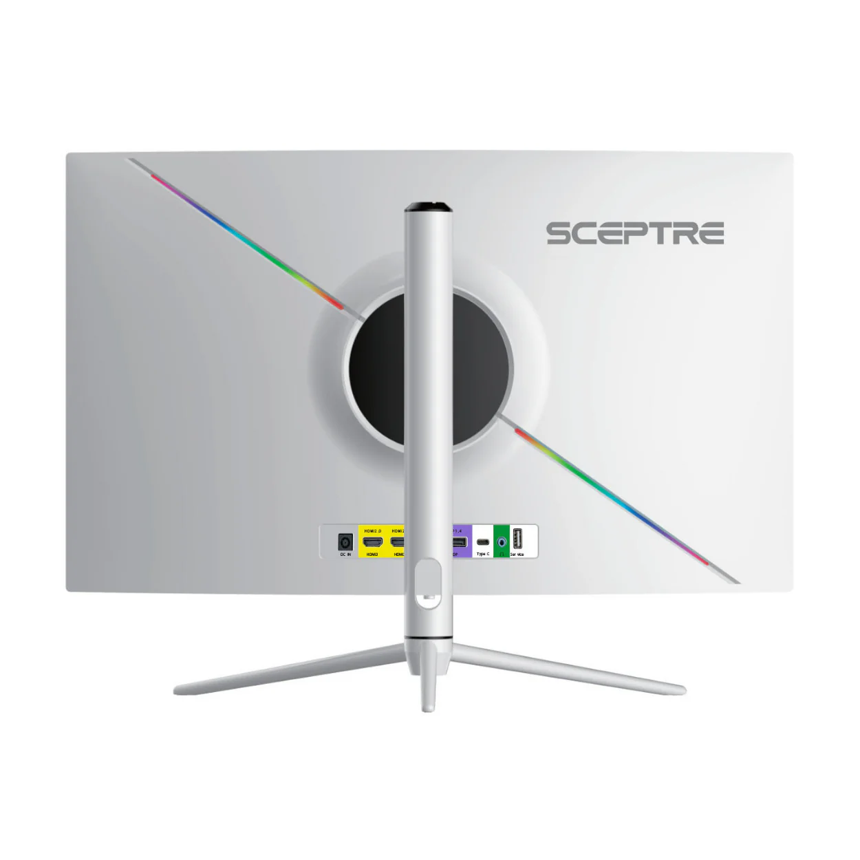 Sceptre 27-Inch Curved Nebula Series 16:9 2560x1440 165Hz Refresh Rate Gaming Monitor (White) - Image 5