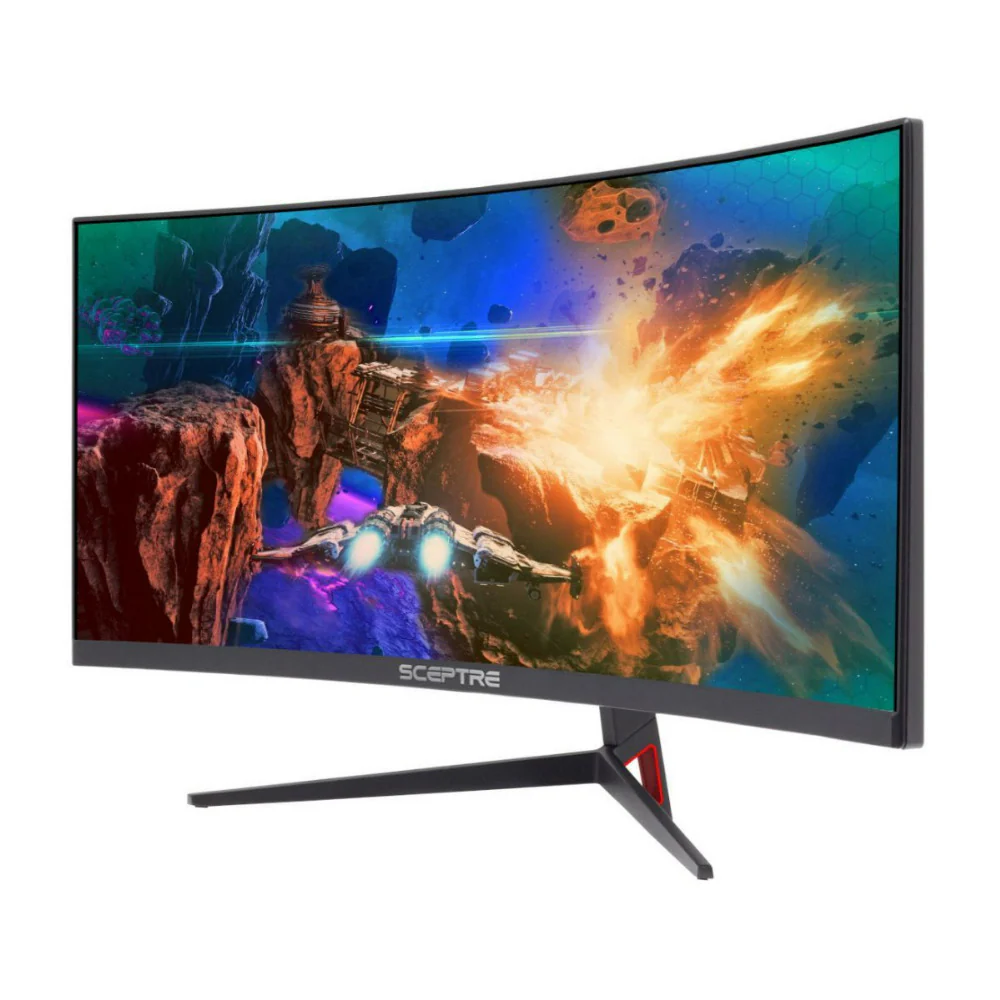 Sceptre Curved 30-Inch UltraWide 1080P FHD 200Hz LED Gaming Monitor with Built-In Speakers (Black) - Image 2