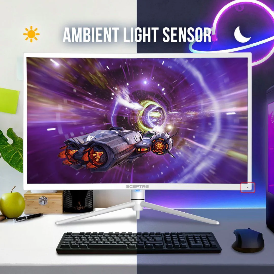 Scepture NEBULA 31.5-Inch Curved VESA Display 2560x1440 Quad HD Gaming Monitor with 99 Percent sRGB - Image 7