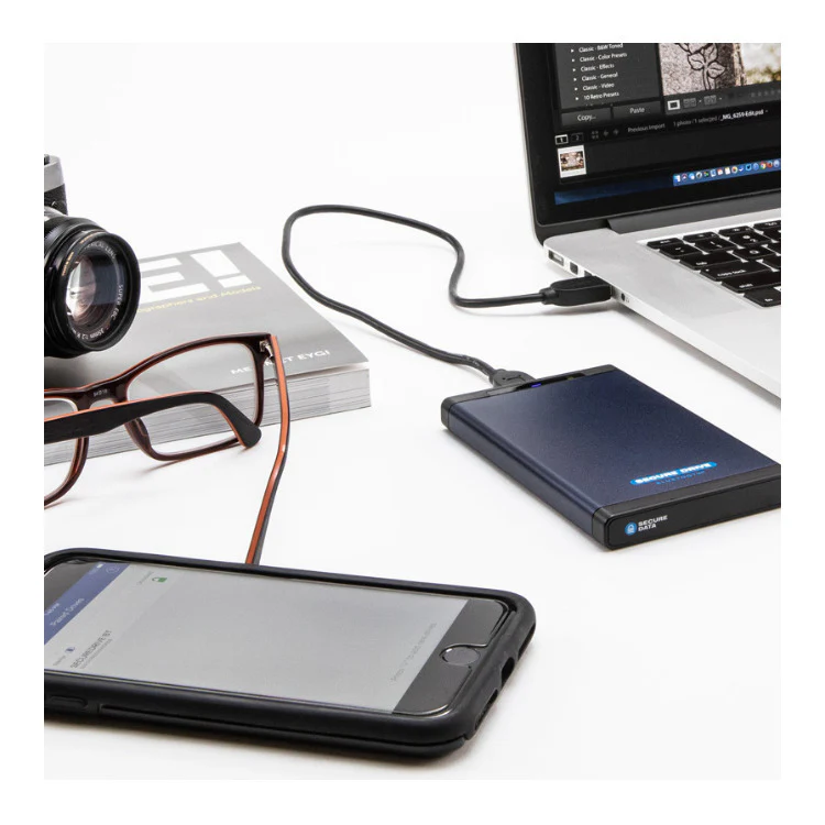 SecureData 5TB SecureDrive BT Hardware Encrypted External Portable HDD - Image 4