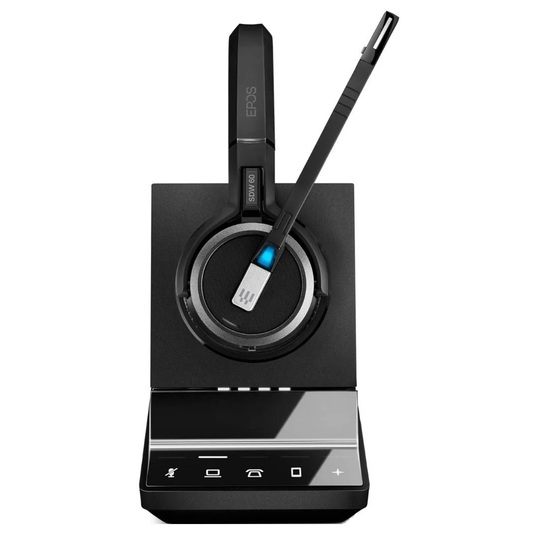 Sennheiser SDW 5065 Binaural Wireless DECT Headset for Softphone, PC and Mobile Phone (Black) - Image 2