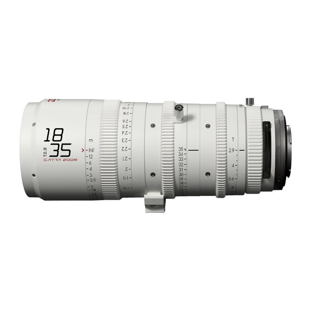 DZOFilm Catta FF 18 to 35mm T2.9 Cine Zoom Lens for Sony E Camera with Parfocal Design (White)