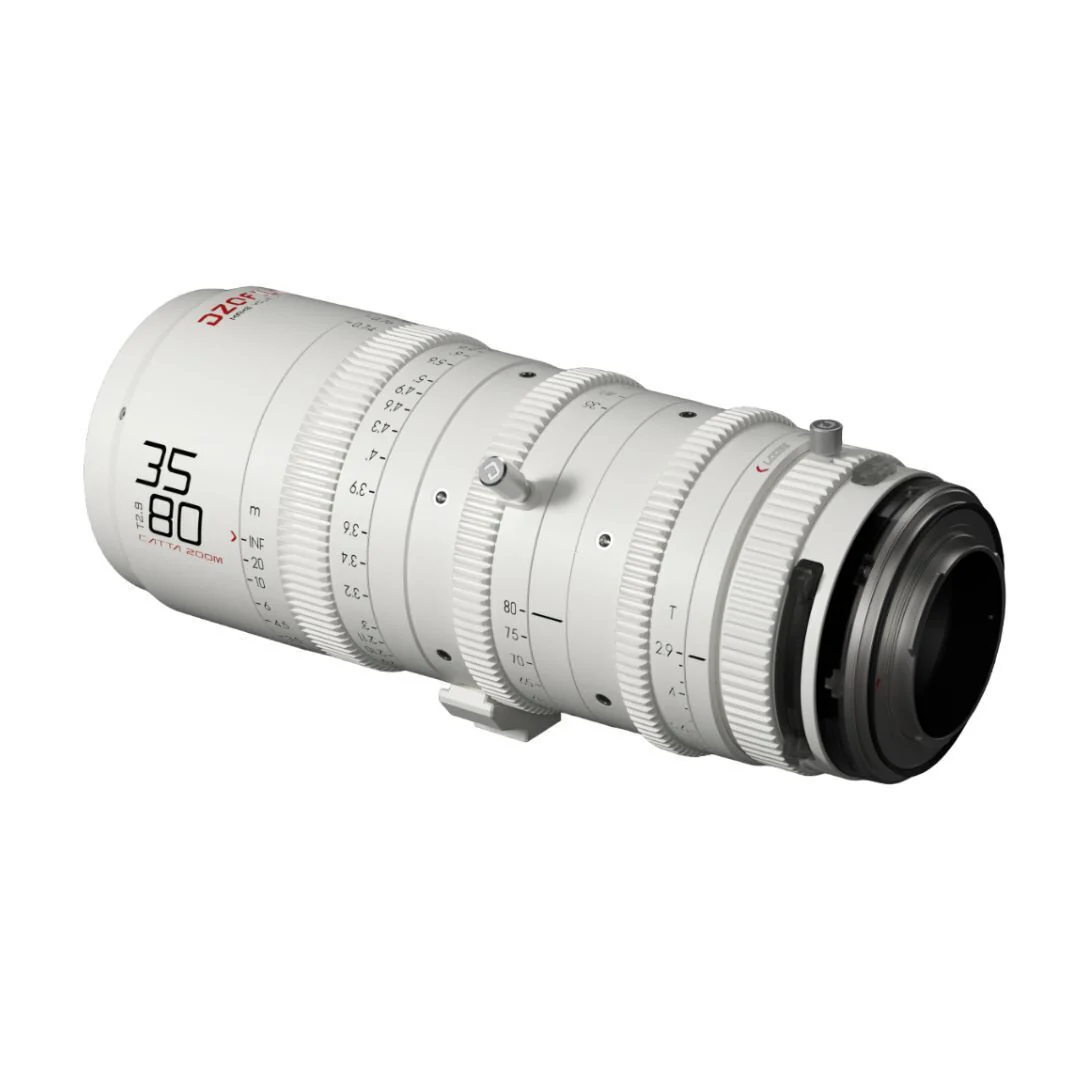 DZOFilm Catta FF 35 to 80mm T2.9 Cine Zoom Lens for Sony E Camera with Parfocal Design (White) - Image 2