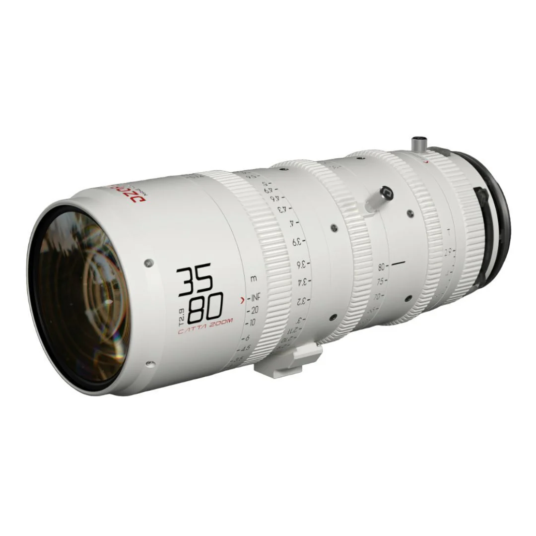 DZOFilm Catta FF 35 to 80mm T2.9 Cine Zoom Lens for Sony E Camera with Parfocal Design (White) - Image 3