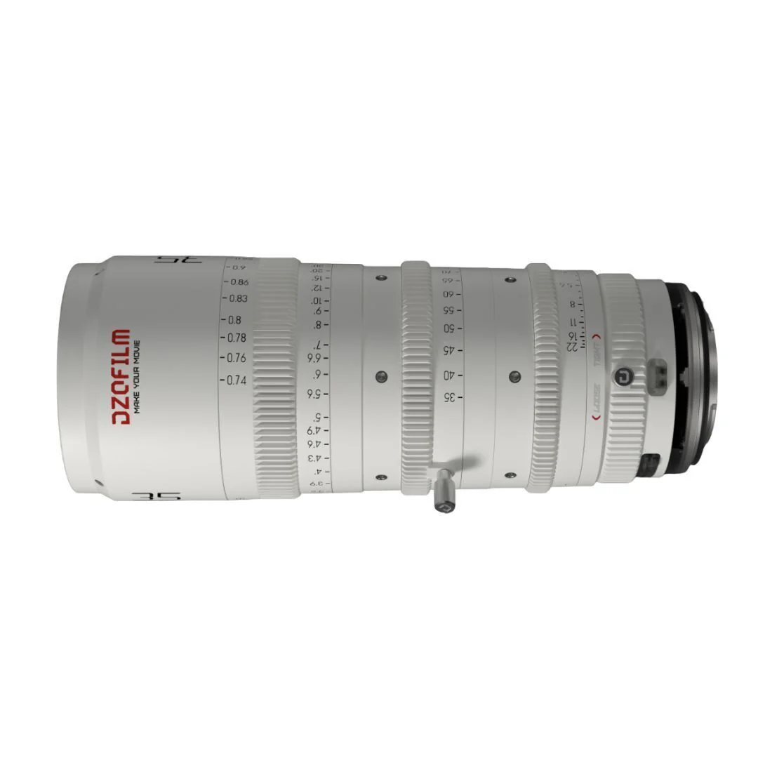 DZOFilm Catta FF 35 to 80mm T2.9 Cine Zoom Lens for Sony E Camera with Parfocal Design (White) - Image 4