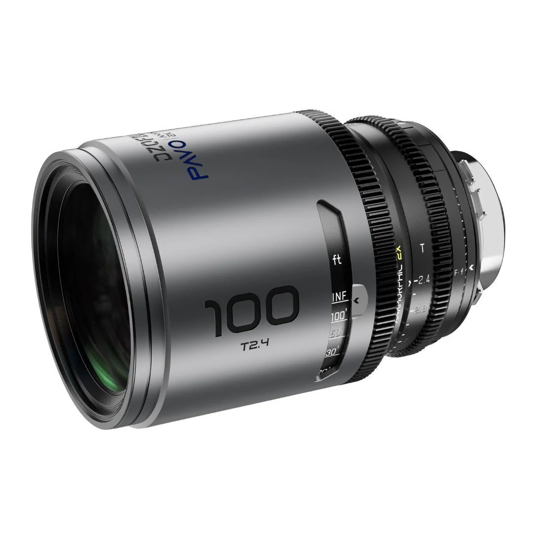 DZOFilm PAVO 100mm Anamorphic 2x T2.4 Blue Coating PL or EF Mount Lens (Space Gray-Black) - Image 3