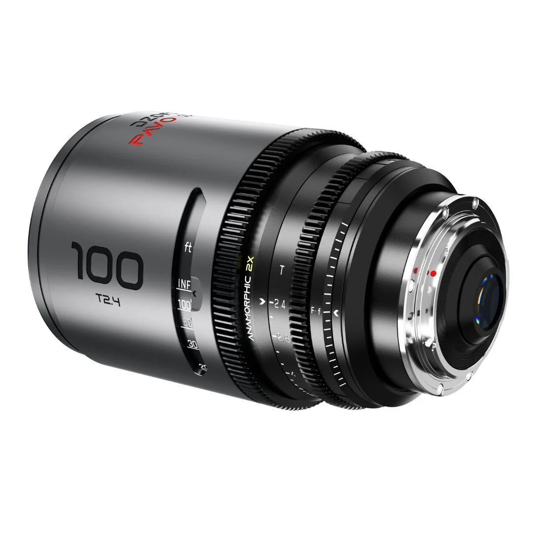 DZOFilm PAVO 100mm Anamorphic 2x T2.4 Neutral Coating PL or EF Mount Lens (Space Gray and Black) - Image 2