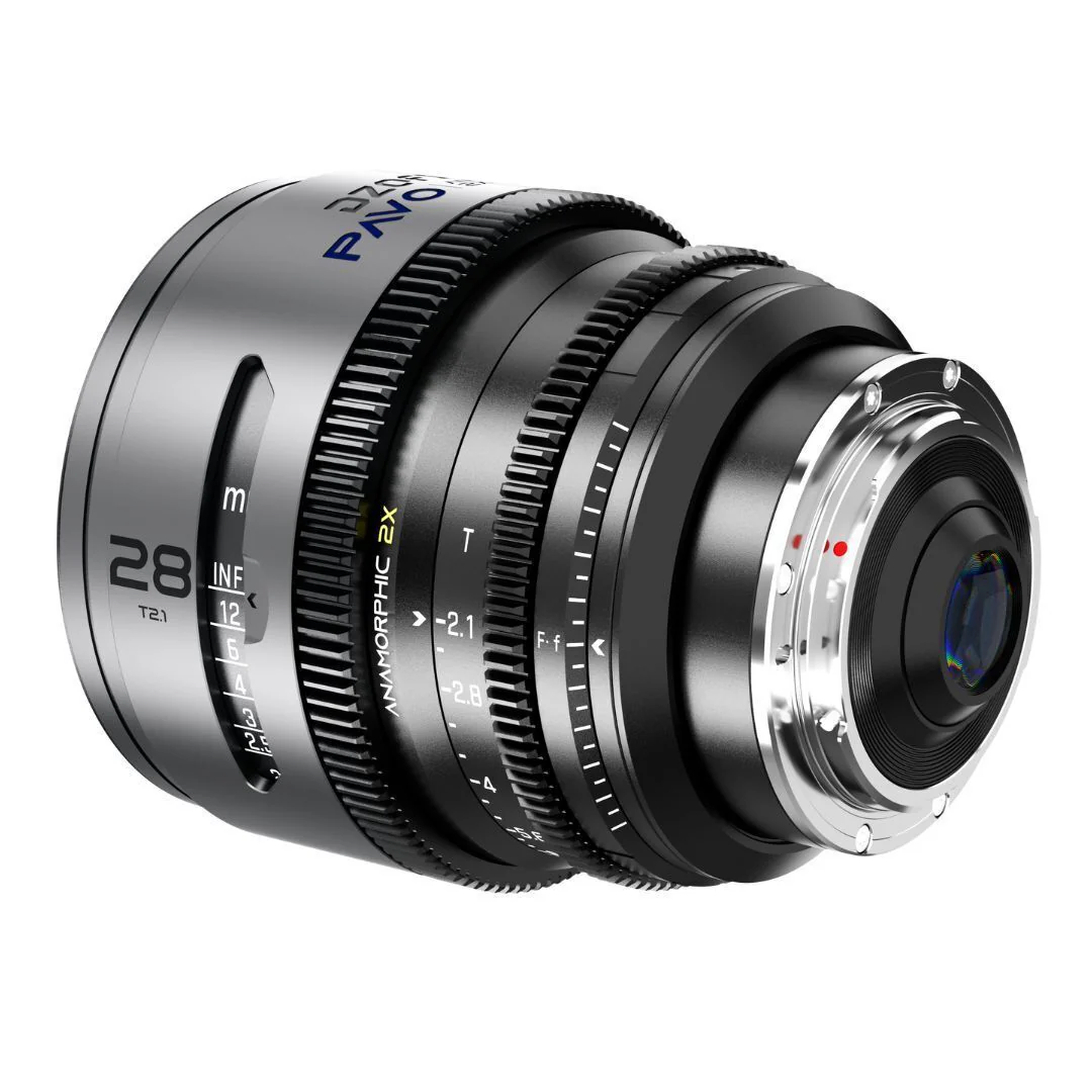 DZOFilm PAVO 28mm Anamorphic 2x T2.1 Blue Coating PL or EF Mount Lens (Space Gray and Black) - Image 4