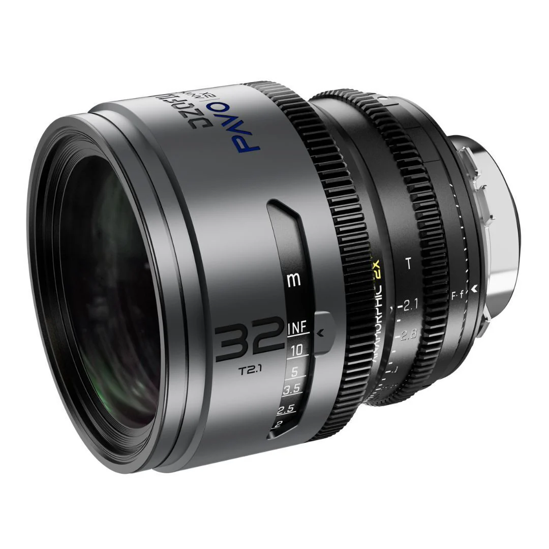 DZOFilm PAVO 32mm Anamorphic 2x T2.1 Blue Coating PL or EF Mount Lens (Space Gray and Black) - Image 2