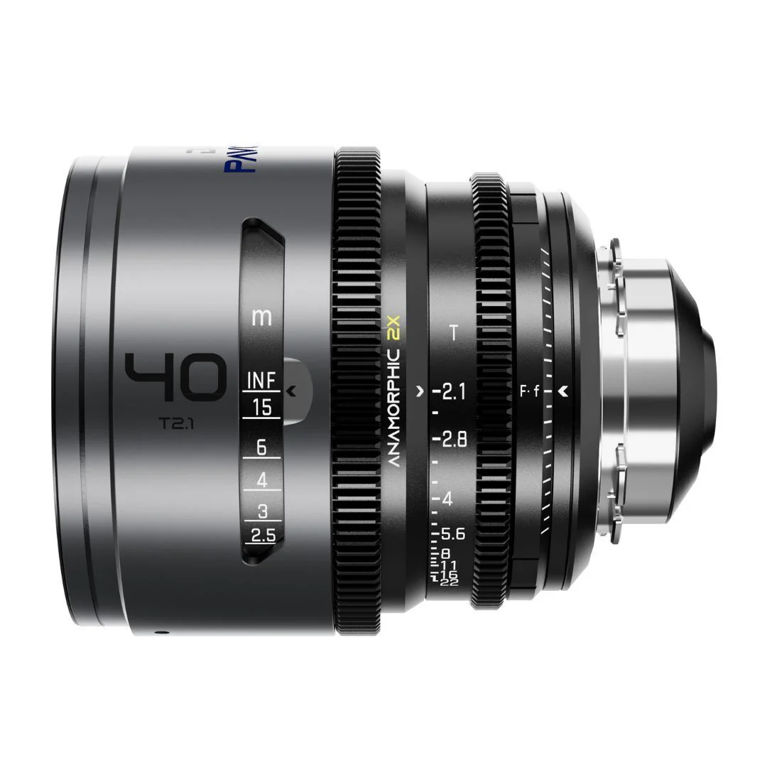 DZOFilm PAVO 40mm Anamorphic 2x T2.1 Blue Coating PL or EF Mount Lens (Space Gray and Black)