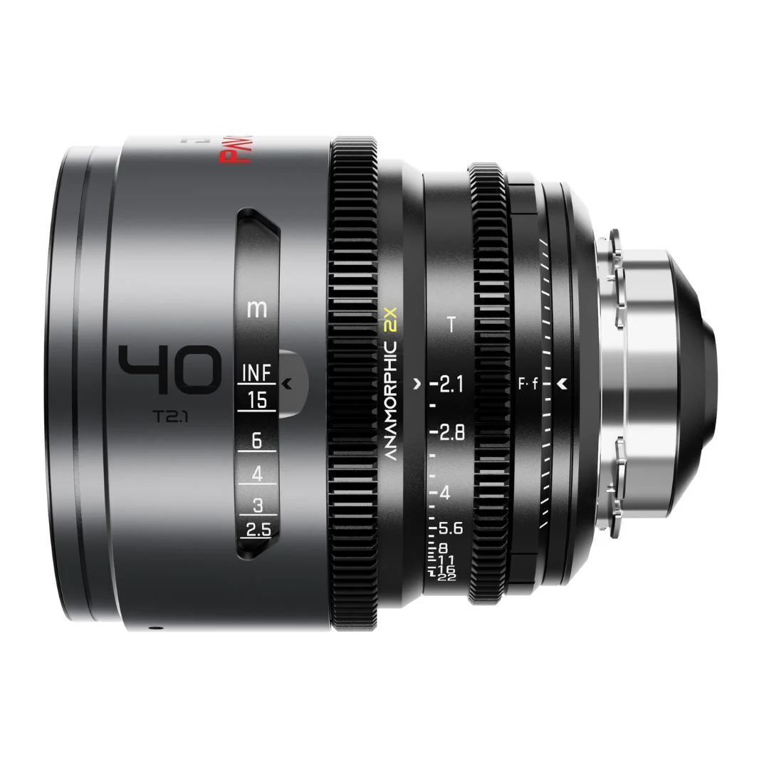 DZOFilm PAVO 40mm Anamorphic 2x T2.1 Neutral Coating PL or EF Mount Lens (Space Gray and Black)