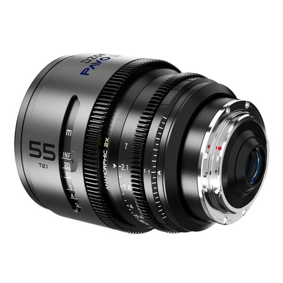 DZOFilm PAVO 55mm Anamorphic 2x T2.1 Blue Coating and PL or EF Mount Lens (Space Gray and Black) - Image 4