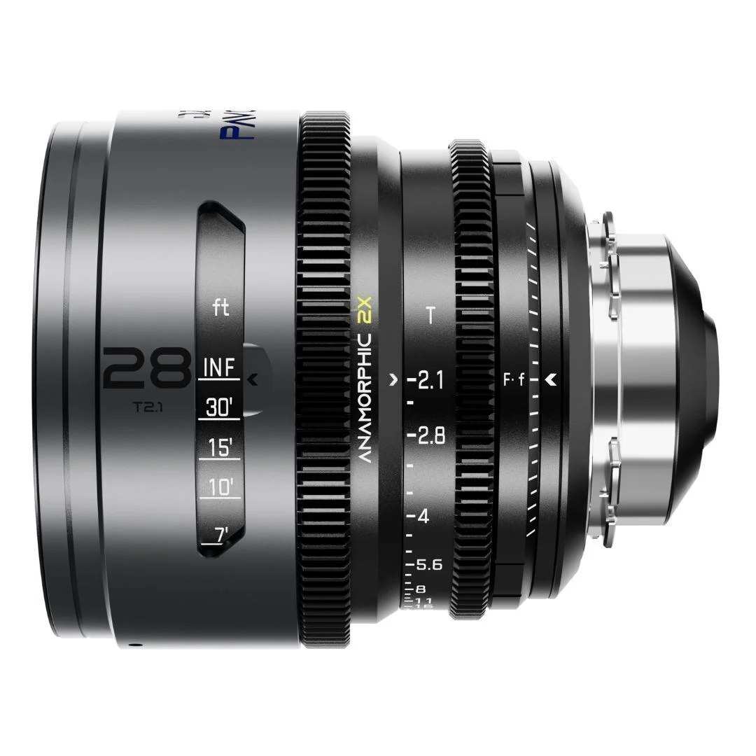 DZOFilm Pavo 2x Anamorphic 6-Lens Set with Blue Coating, PL or EF Mount (Space Gray and Black) - Image 2