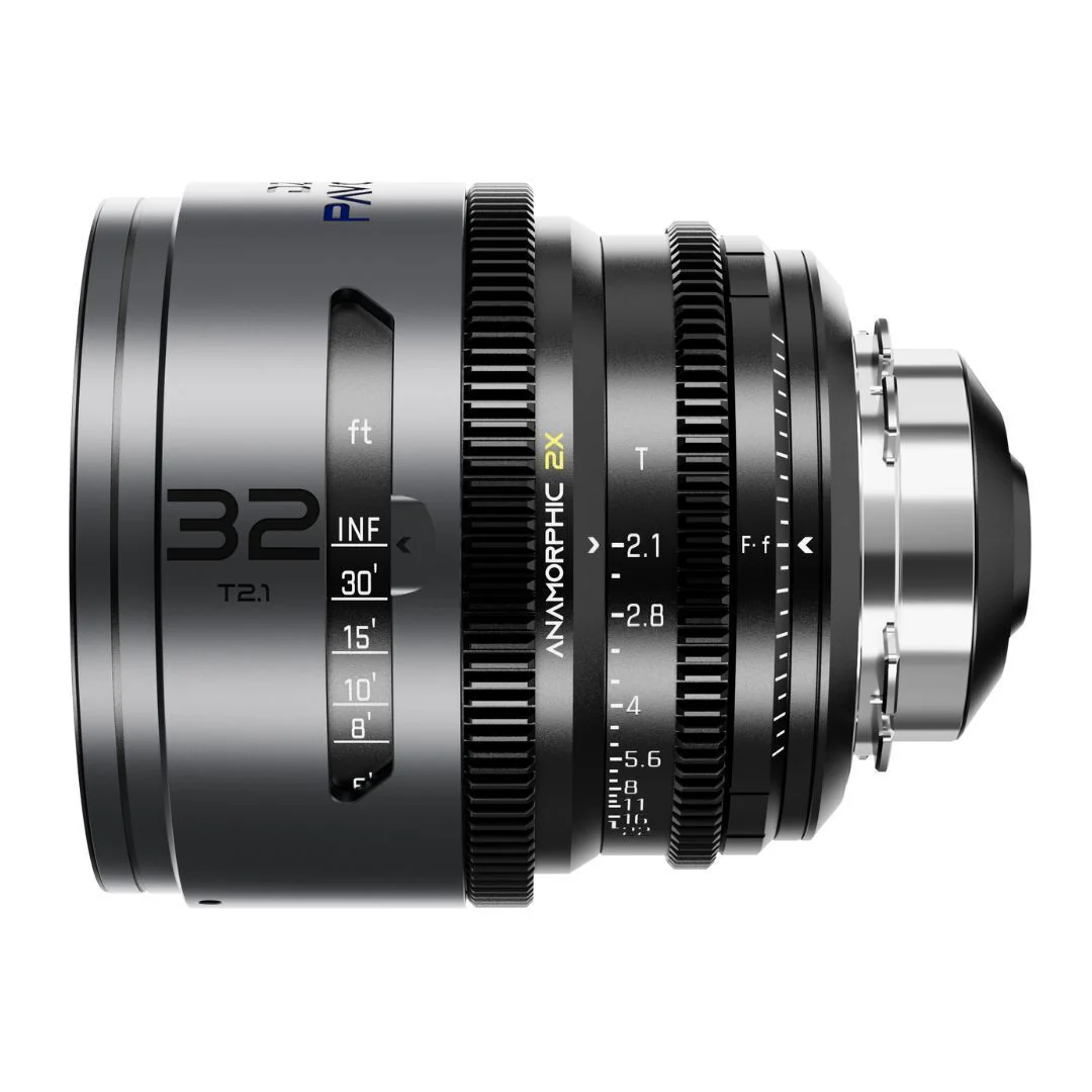 DZOFilm Pavo 2x Anamorphic 6-Lens Set with Blue Coating, PL or EF Mount (Space Gray and Black) - Image 3