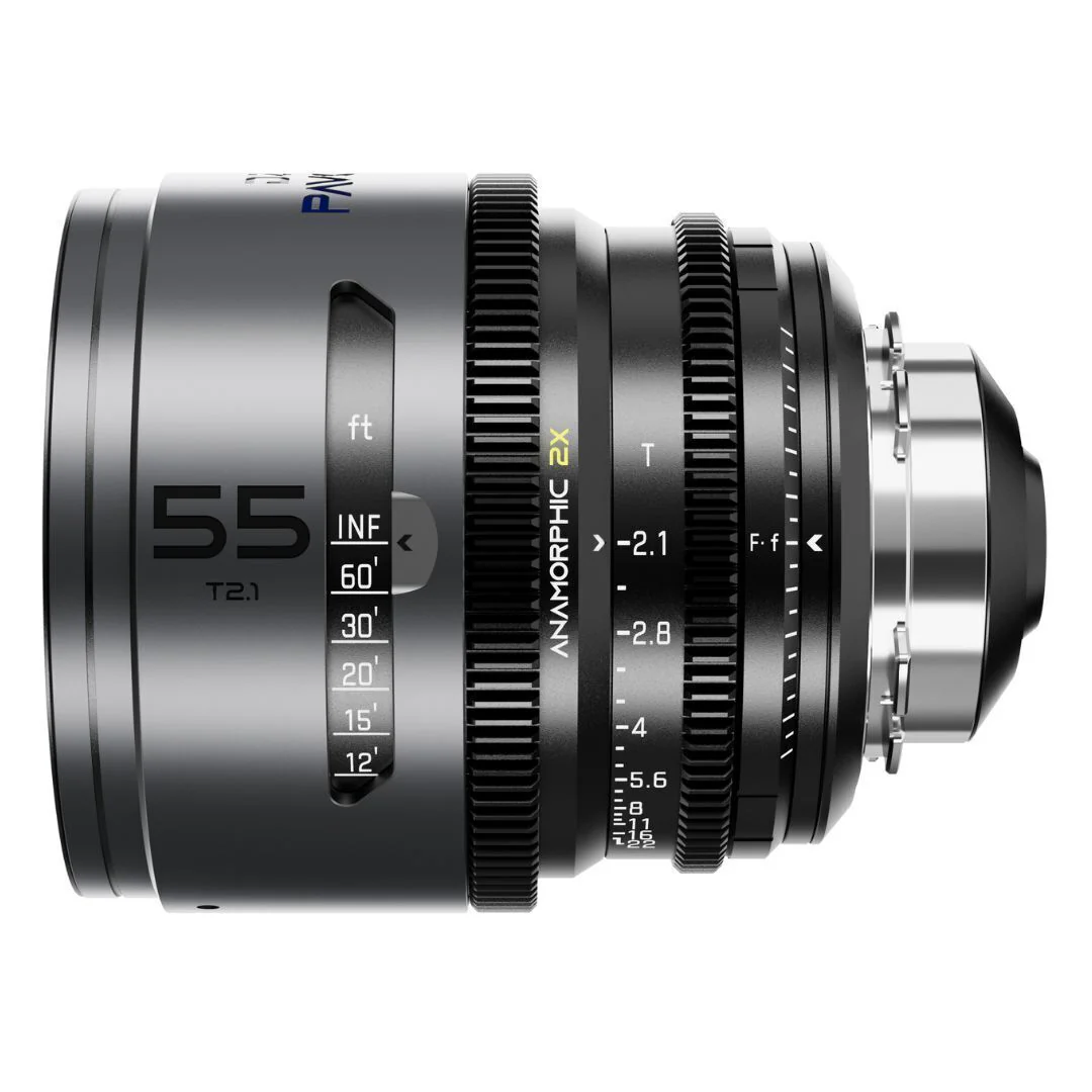 DZOFilm Pavo 2x Anamorphic 6-Lens Set with Blue Coating, PL or EF Mount (Space Gray and Black) - Image 5