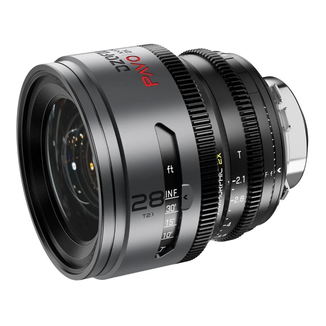 DZOFilm Pavo 2x Anamorphic T2.1 3-Lens Set with Neutral Coating (Space Gray and Black) - Image 2