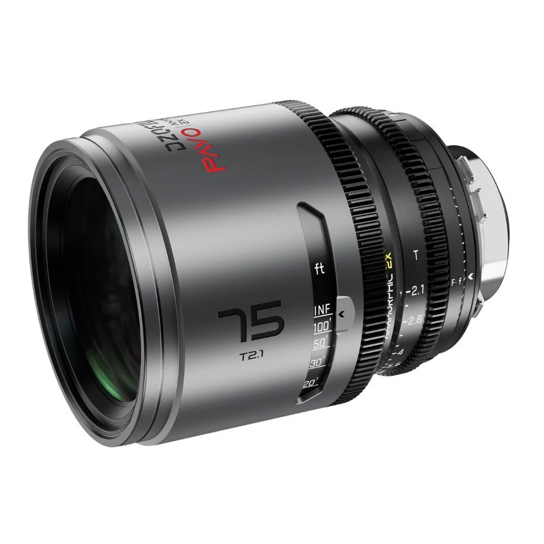 DZOFilm Pavo 2x Anamorphic T2.1 3-Lens Set with Neutral Coating (Space Gray and Black) - Image 4