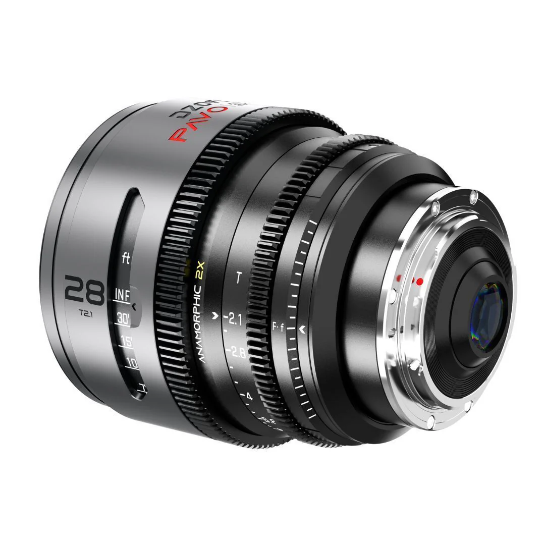 DZOFilm Pavo 2x Anamorphic T2.1 3-Lens Set with Neutral Coating (Space Gray and Black) - Image 5