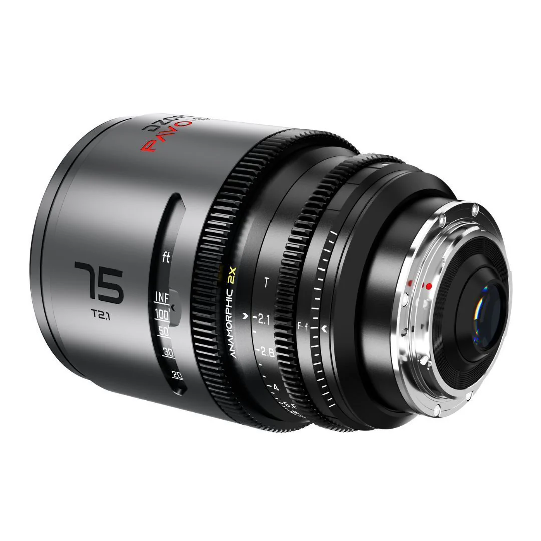 DZOFilm Pavo 2x Anamorphic T2.1 3-Lens Set with Neutral Coating (Space Gray and Black) - Image 7