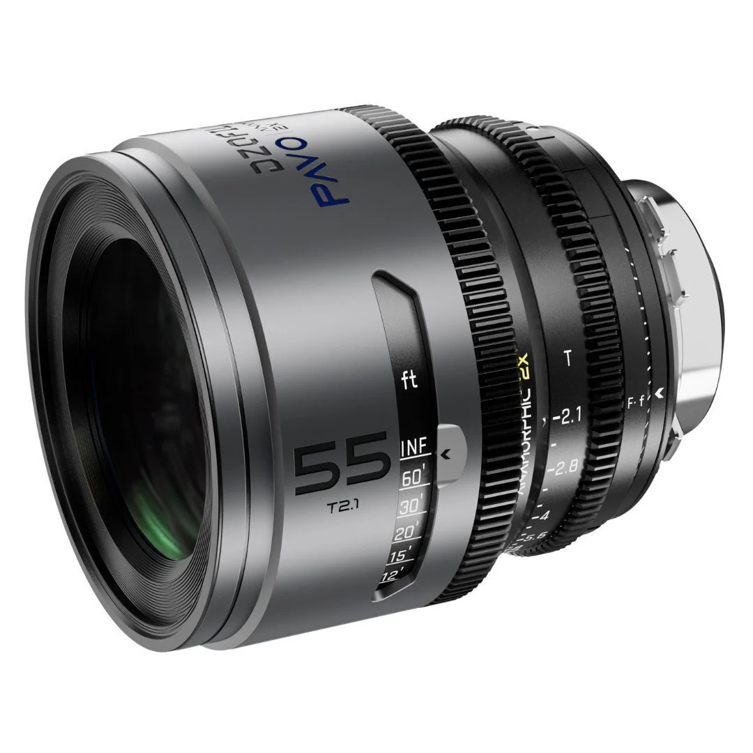 DZOFilm Pavo 2x Anamorphic T2.1 and T2.4 3-Lens Set with Blue Coating (Space Gray and Black) - Image 3