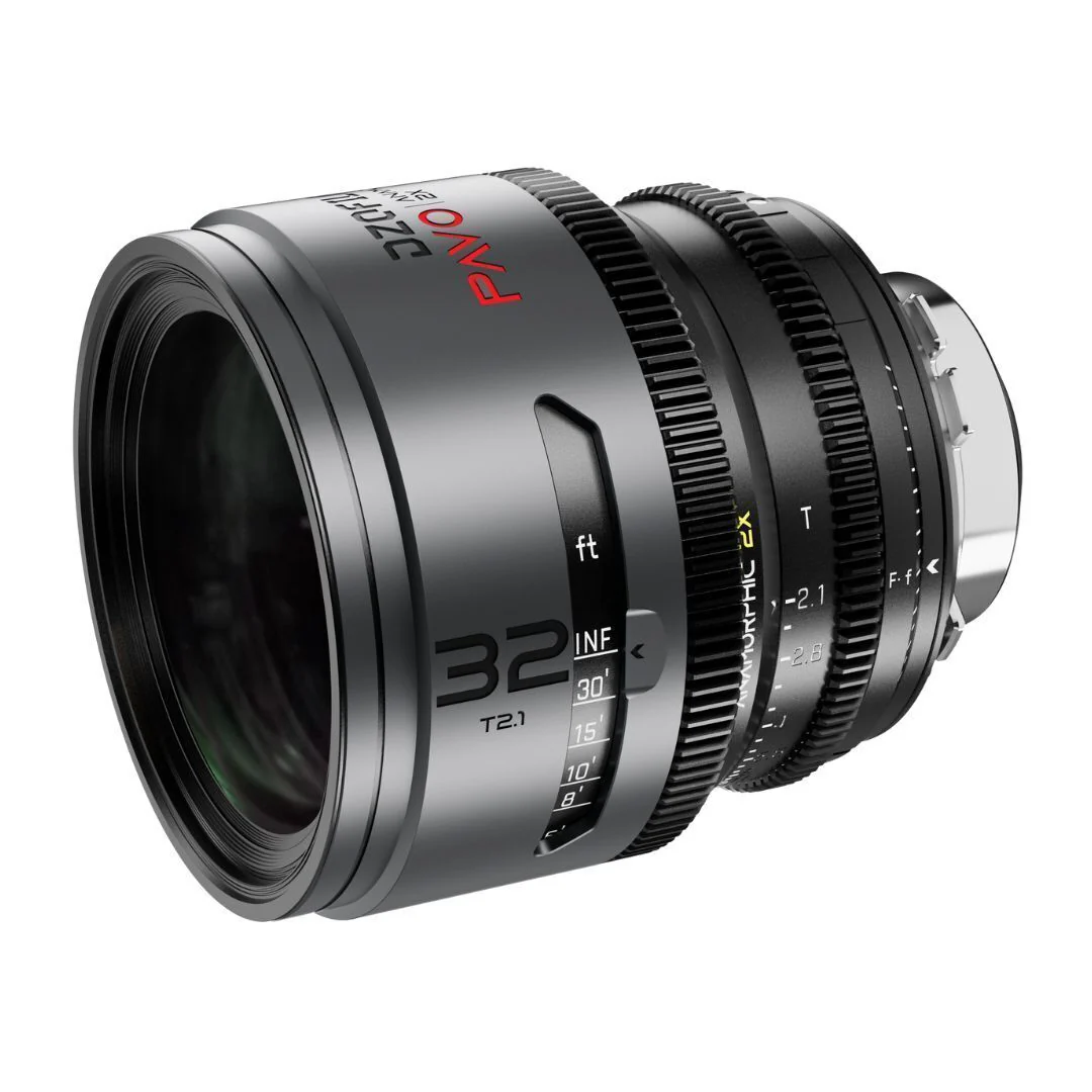 DZOFilm Pavo 2x Anamorphic T2.1 and T2.4 3-Lens Set with Neutral Coating (Space Gray and Black) - Image 2